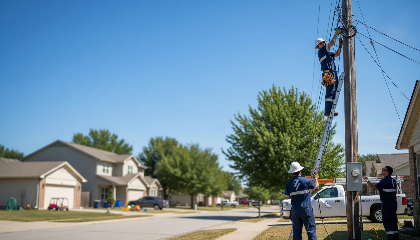 Residential electrician providing installation services in Helvetia, WV